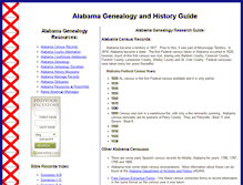 Tablet Screenshot of alabamagenealogysearch.com
